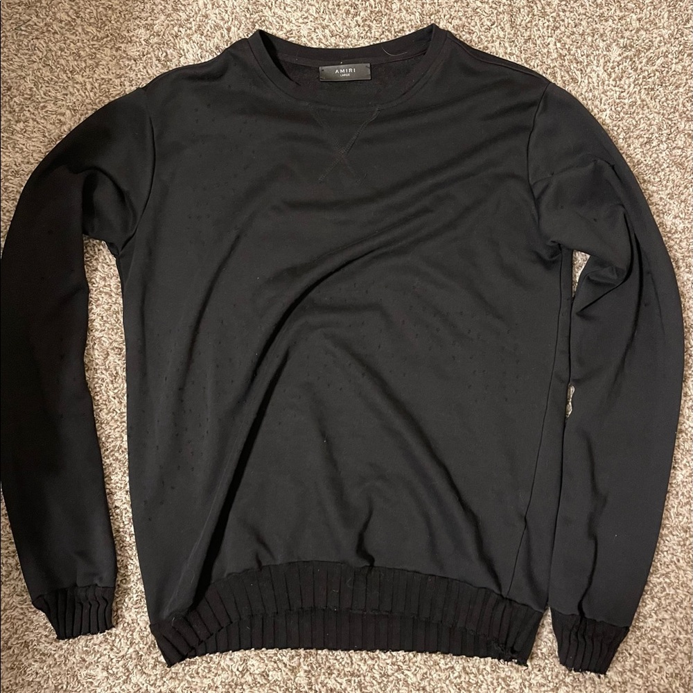 Amiri Shotgun Distressed Sweater